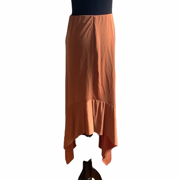 Zara light brown asymmetrical skirt - Picture 3 of 8